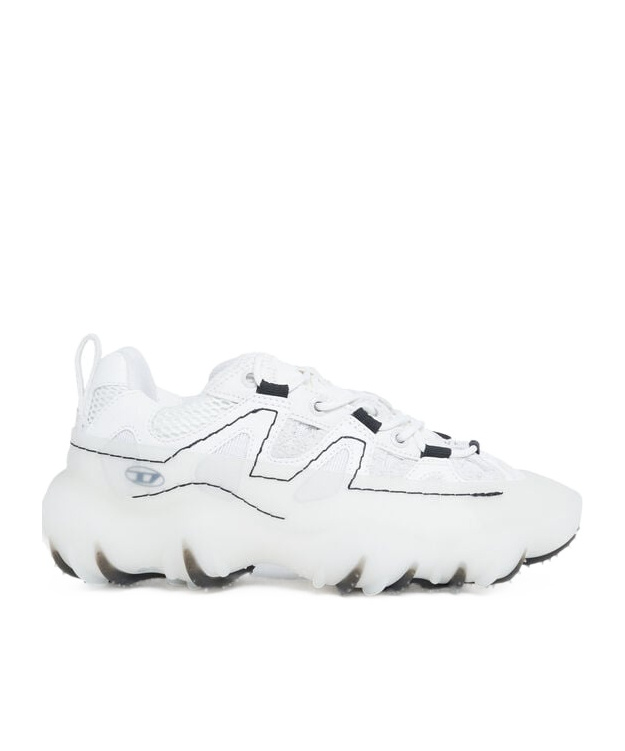 Diesel S-prototype Lace-up Sneakers In White