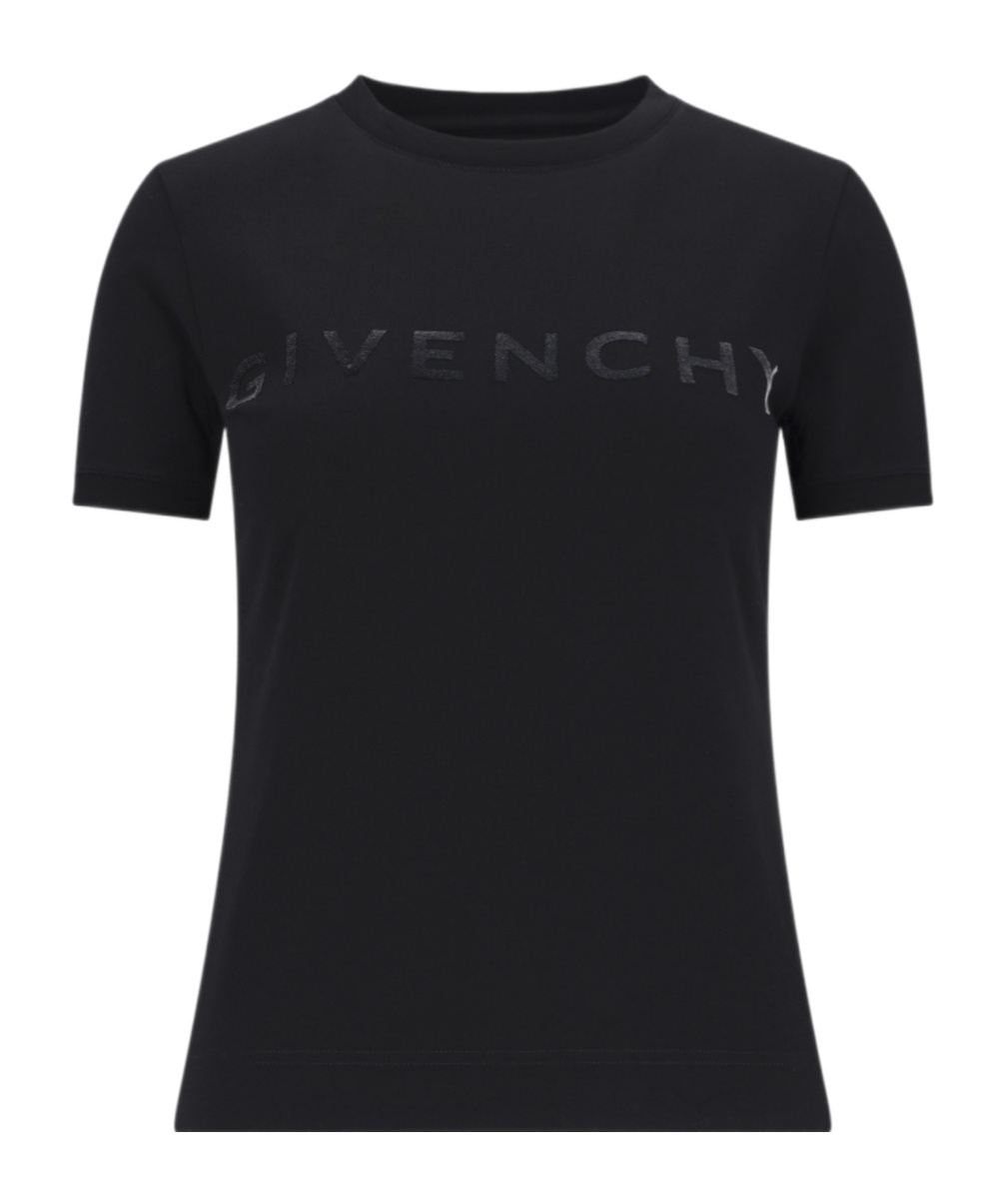 Givenchy T-shirt A Maniche Corte In Cotone. In Black