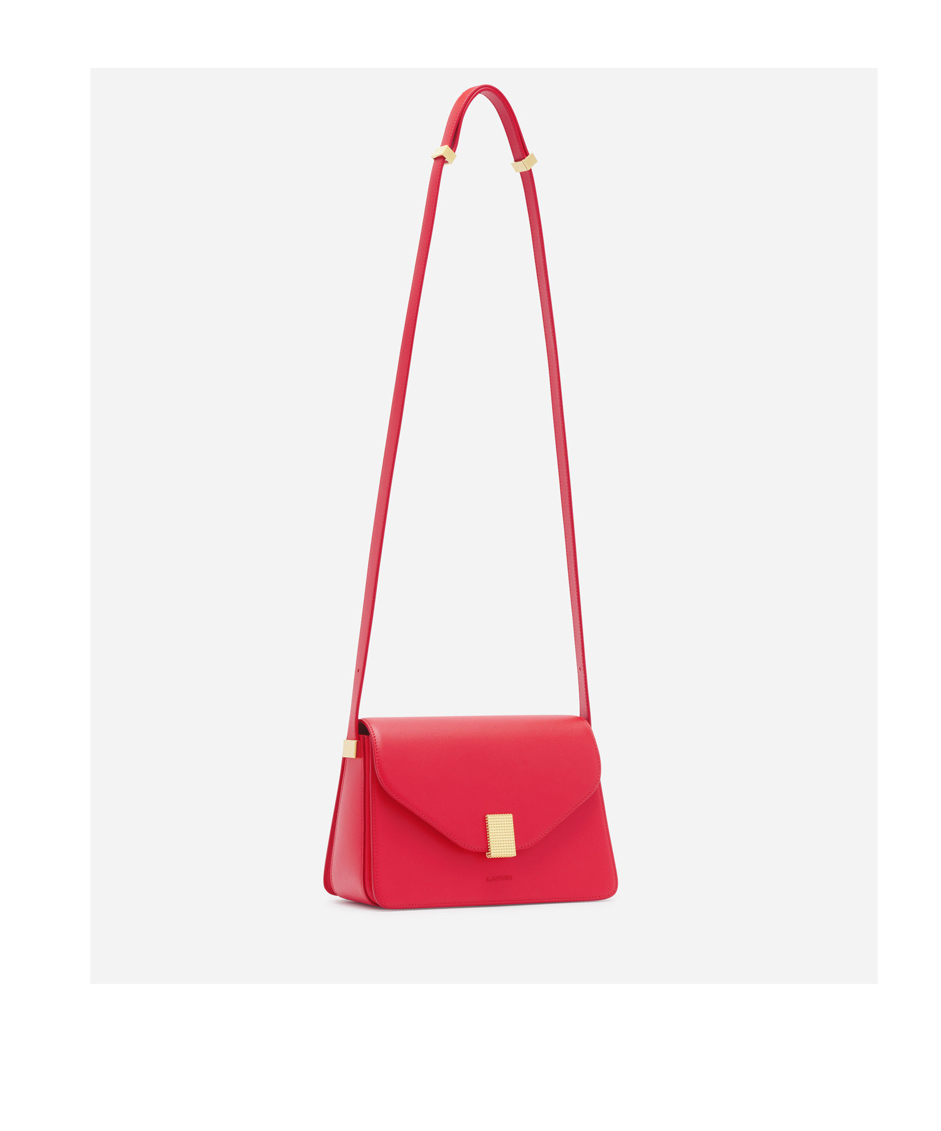 Shop Lanvin Concerto Leather Shoulder Bag