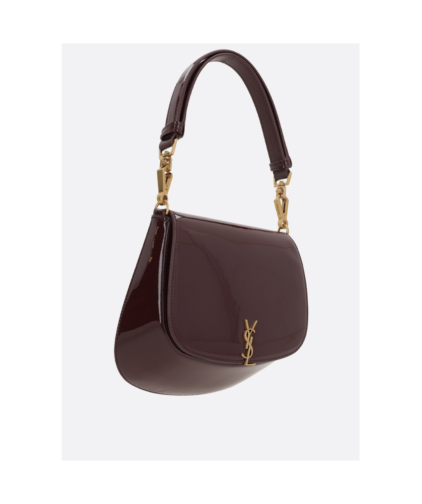 Saint Laurent Logo Shoulder Bag In Black