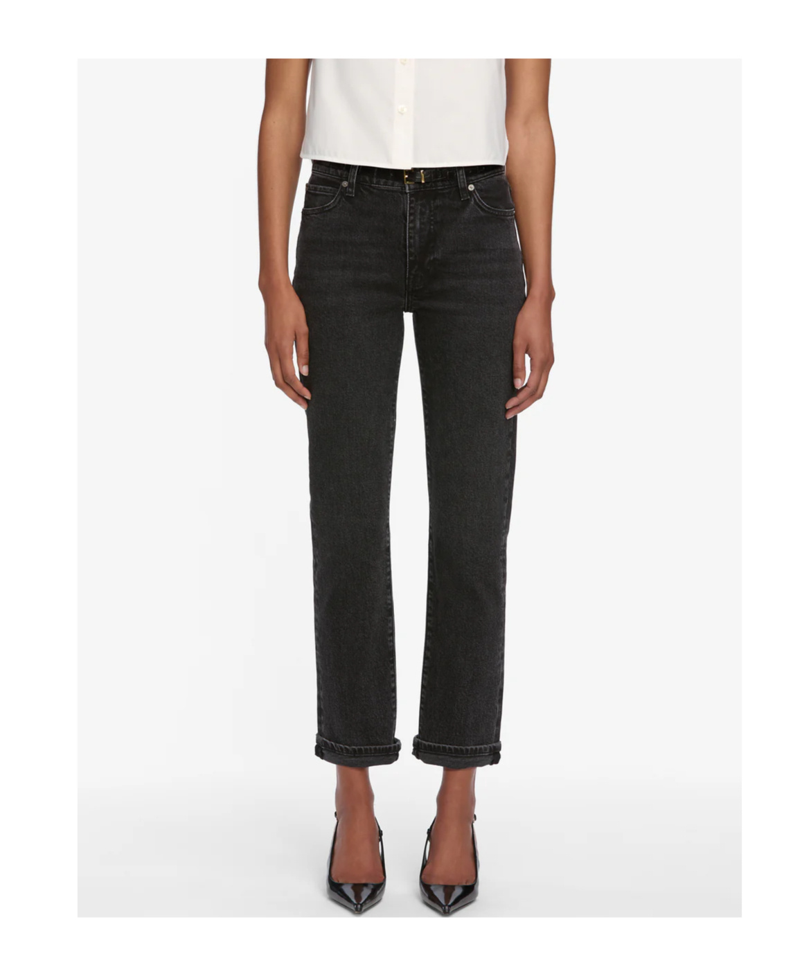 Frame Mid-rise Slim-fit Jeans In Brown