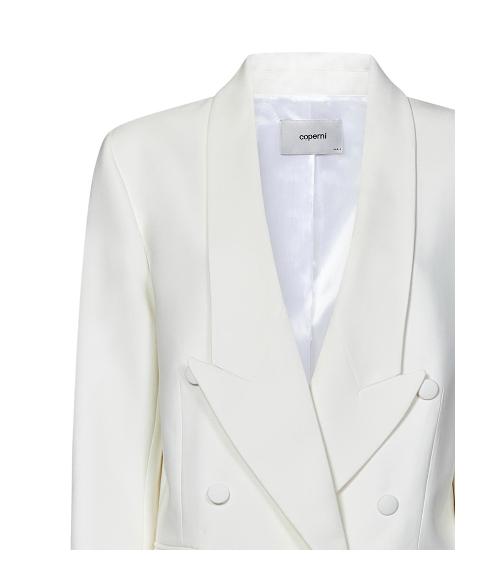 Coperni Long-sleeved Blazer In White