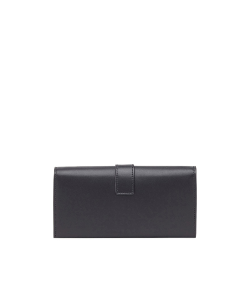 Ferragamo Salvatore Hug Chain-linked Wallet In Black