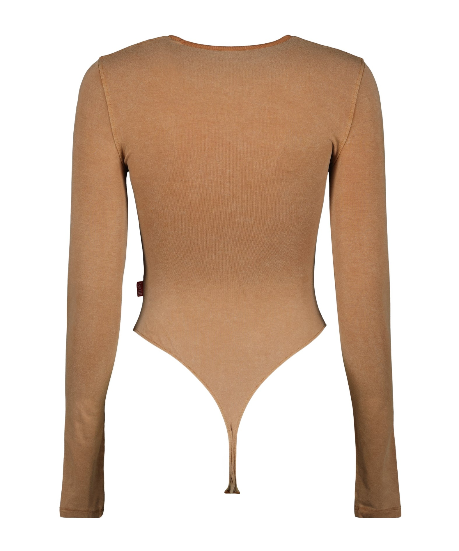 Diesel Long Sleeved Bodysuit With Bra Detail In Nude