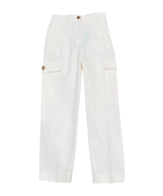 TWINSET PRESSED-CREASE TROUSERS