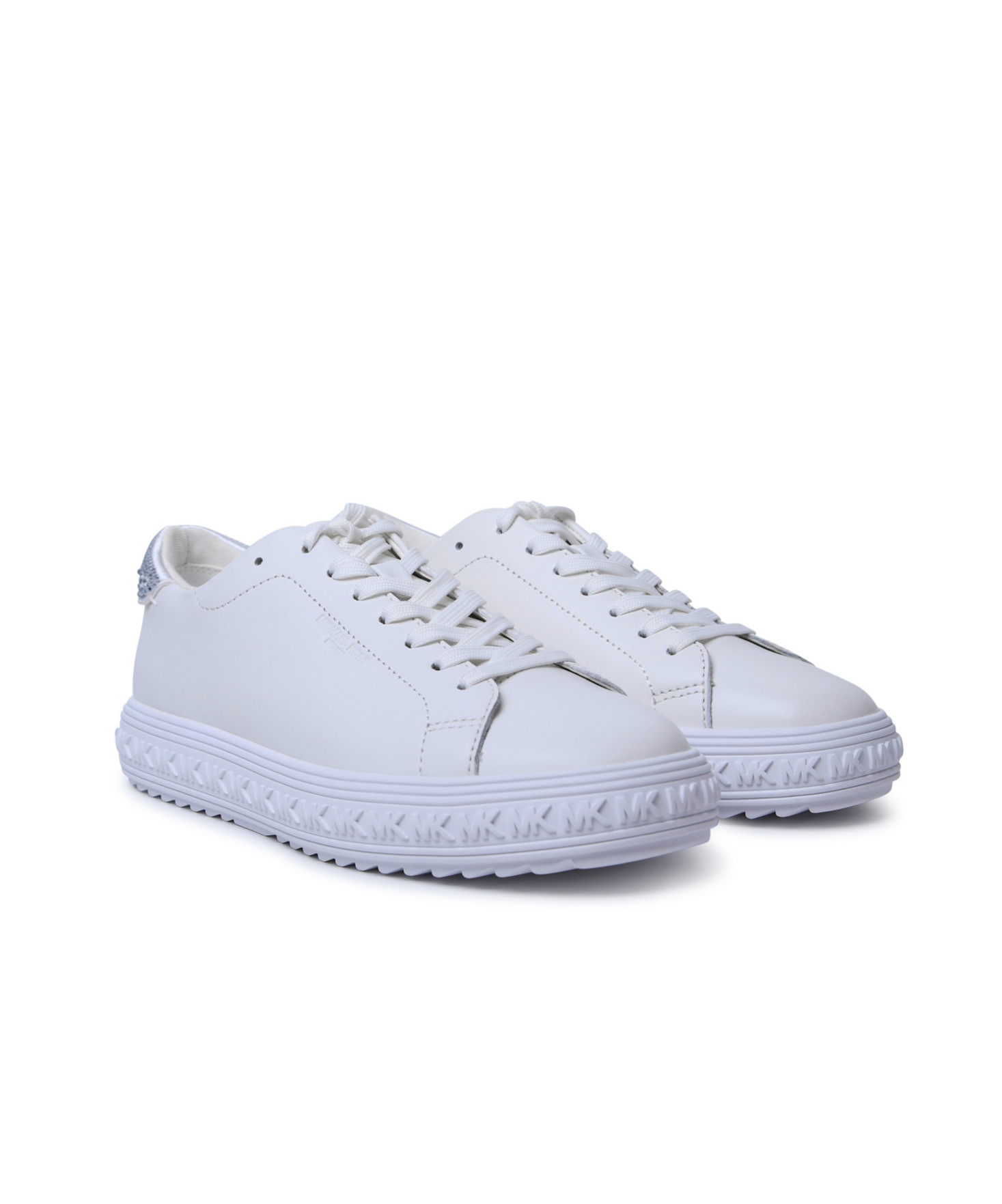 Shop Michael Kors Grove Lake Crystal-embellished Sneakers In Blue