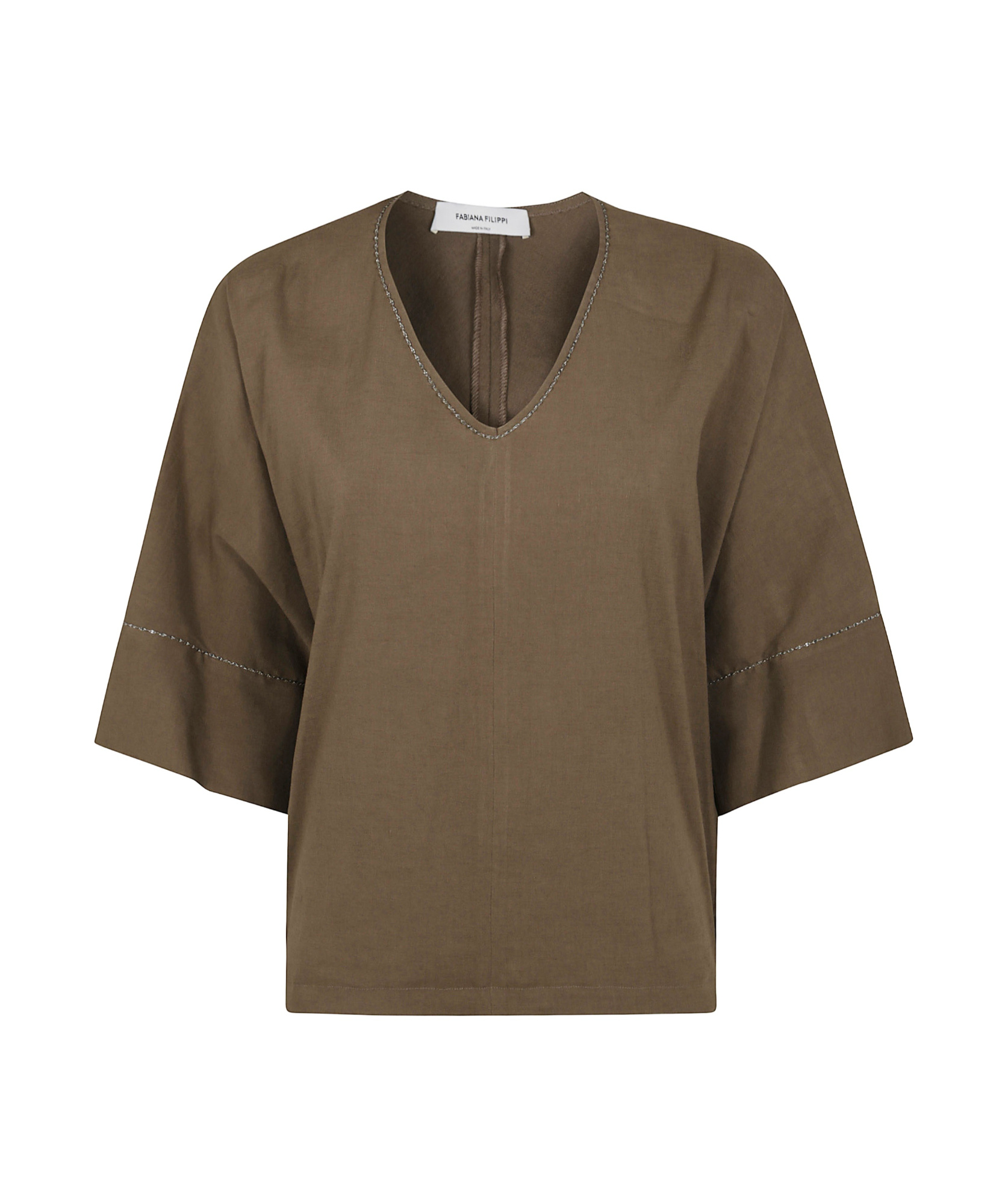 FABIANA FILIPPI CHAIN-LINK DETAIL BLOUSE