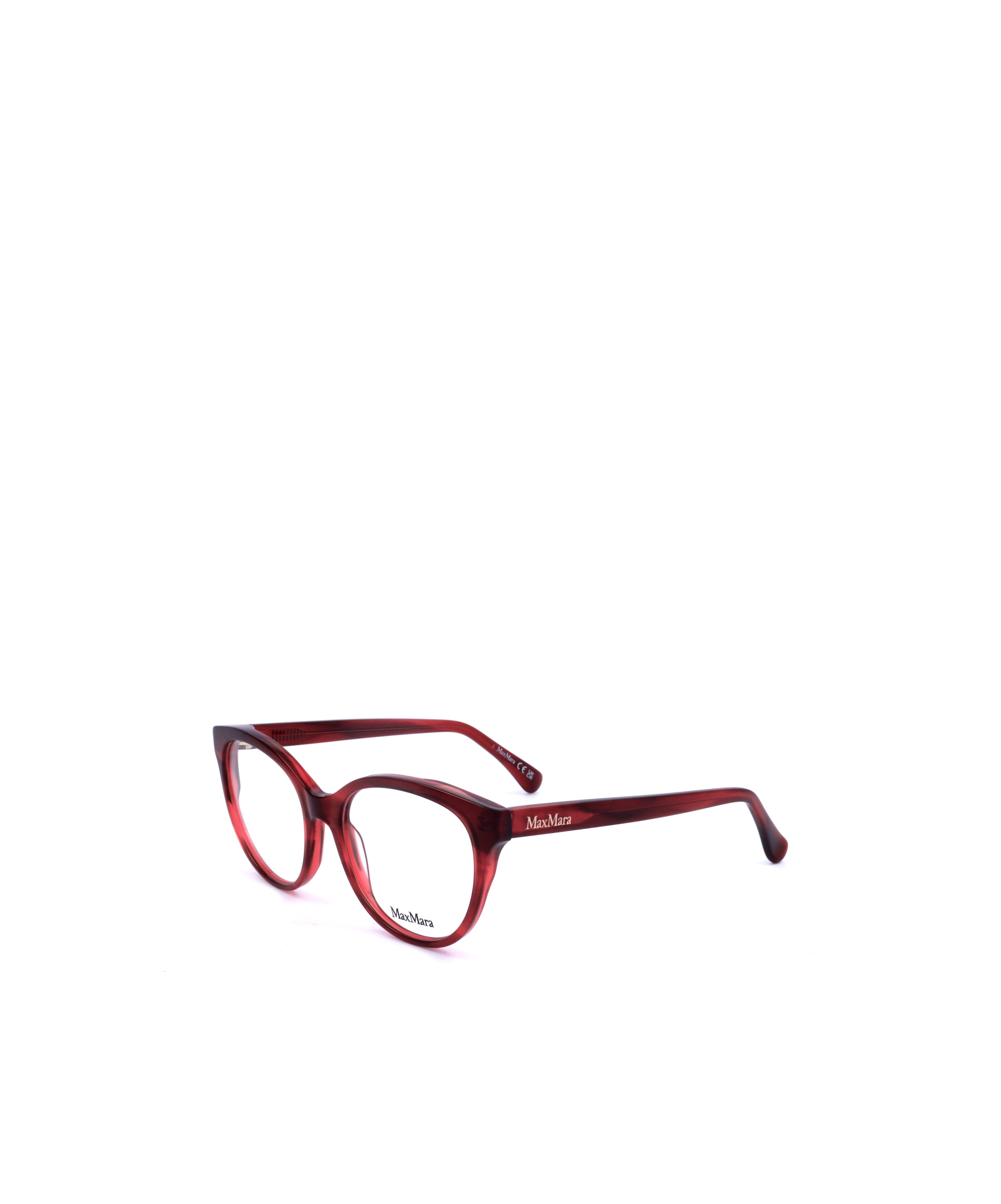 Shop Max Mara Cat-eye Glasses In Red