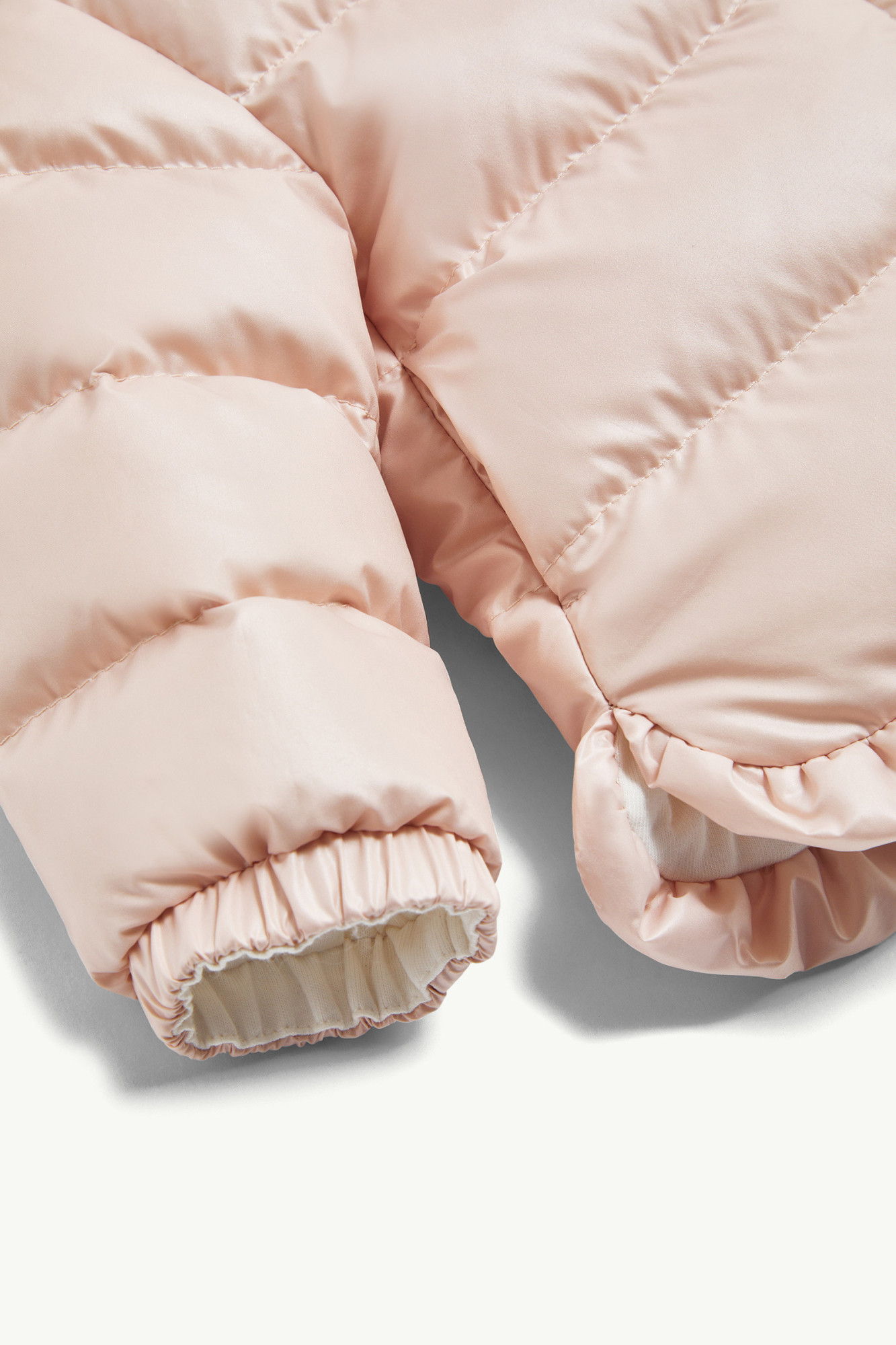 Moncler Long Sleeve Down Jacket In Pink