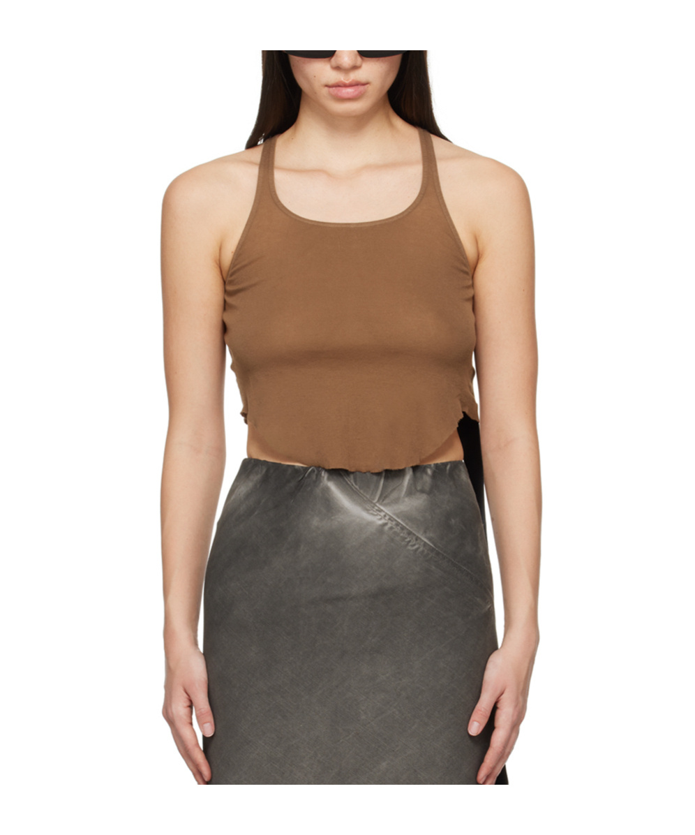 Rick Owens Drkshdw Raw-hem Tank Top In Black
