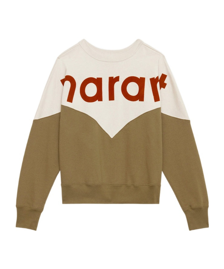 Isabel Marant Étoile Isabel Marant Etoile Two-tone Cotton Blend Houston Sweatshirt