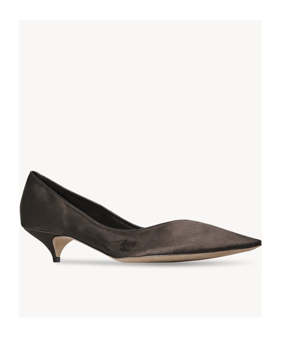 The Row Liisa Satin Kitten Heels In Multi
