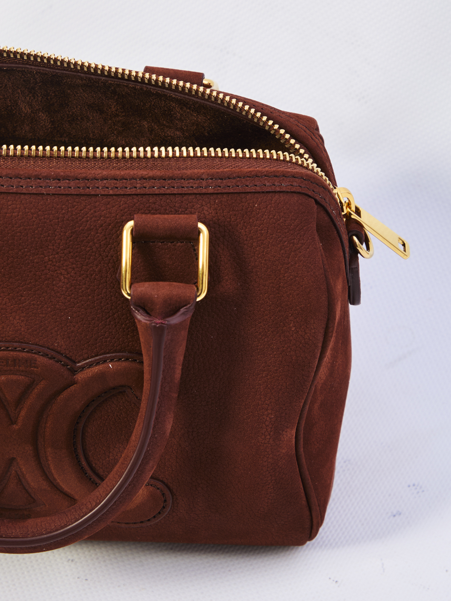 Celine Women Boston Small Bag In Brown