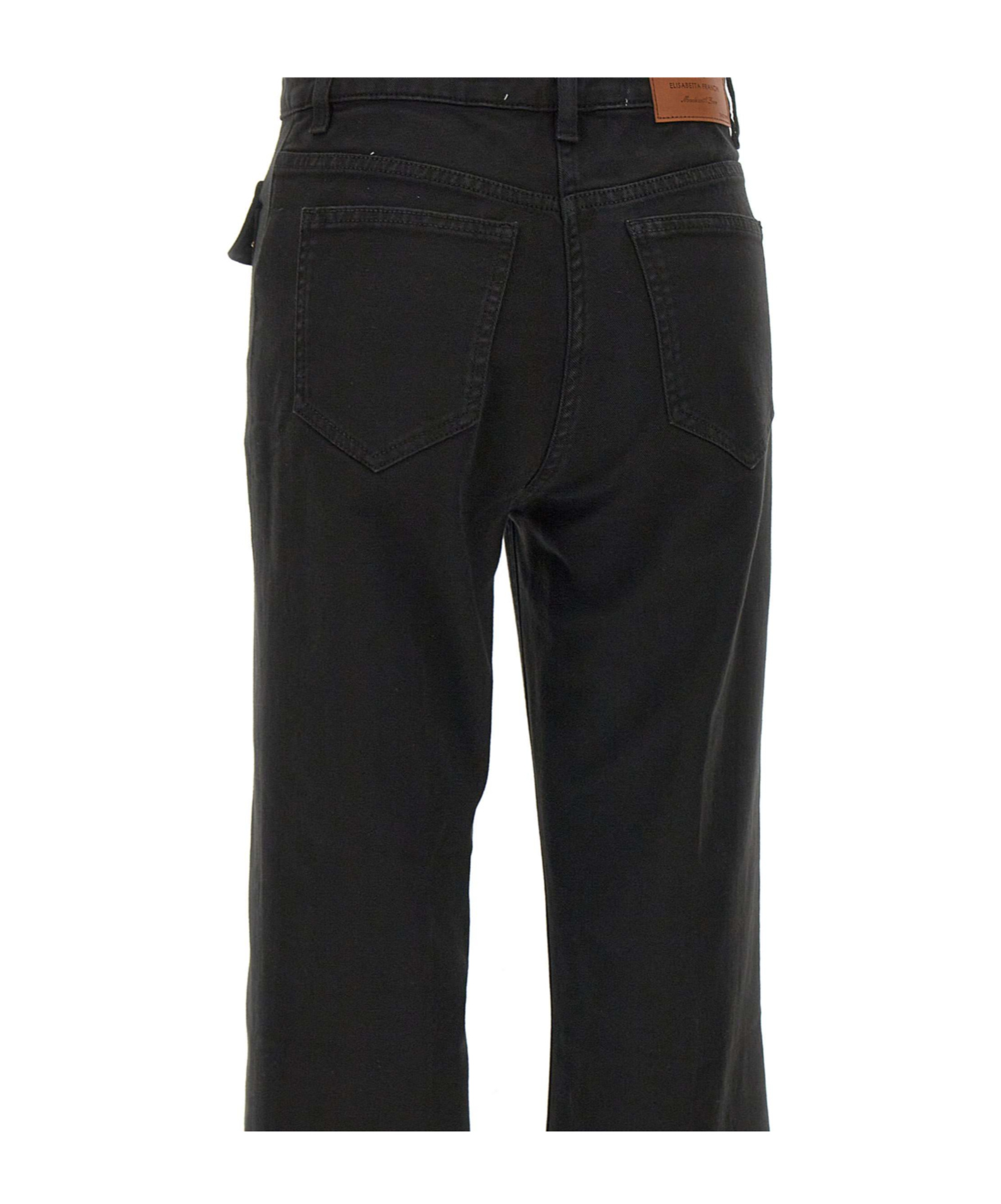 Elisabetta Franchi Jewelled Bows Trousers In Black