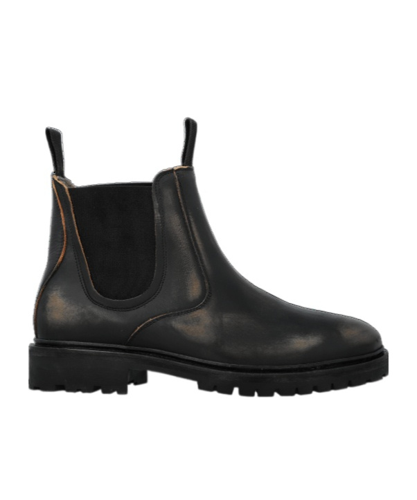 Allsaints Toby Leather Chelsea Boots In Black