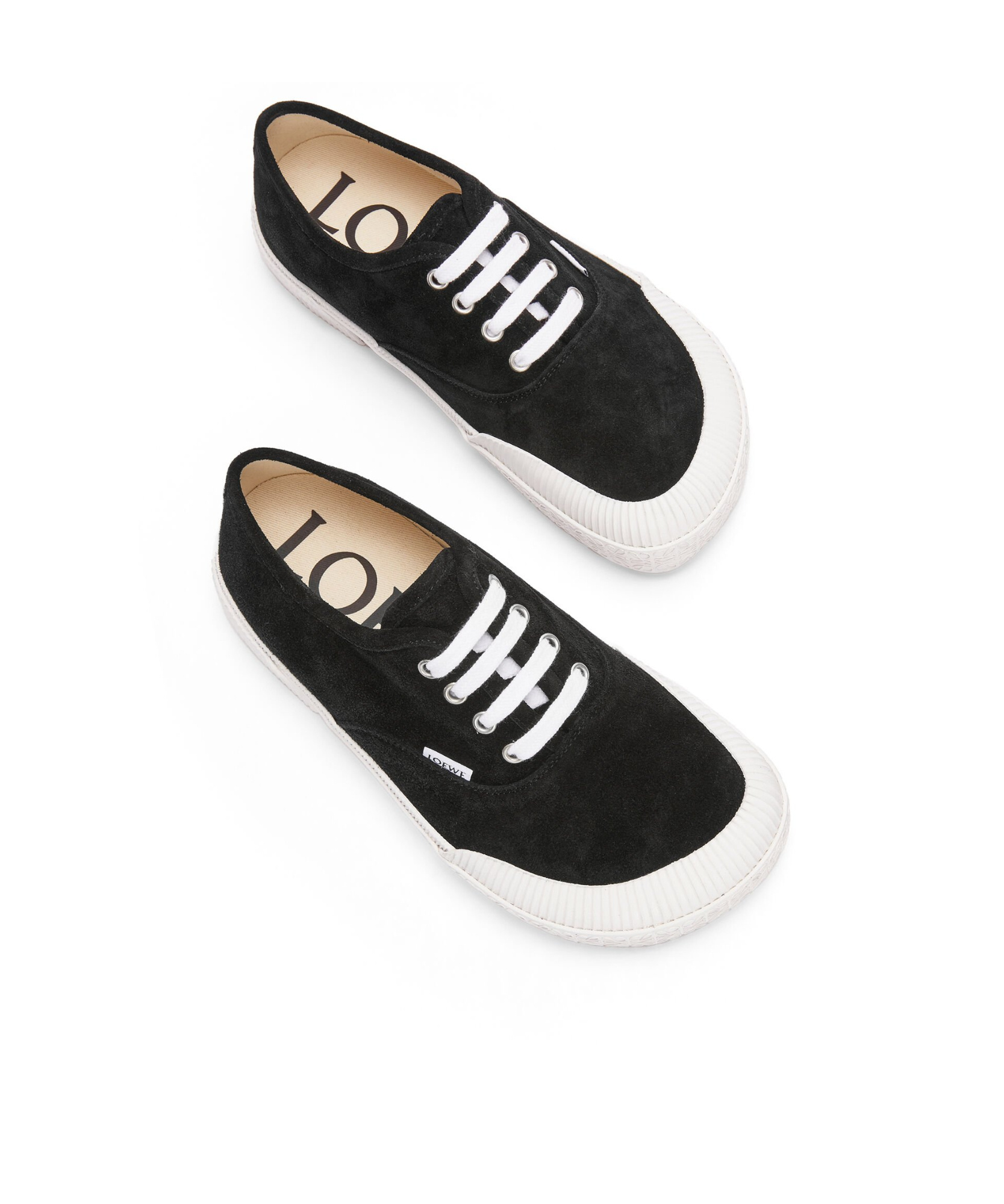 Loewe Terra Vulca Lace-up Sneakers In Black