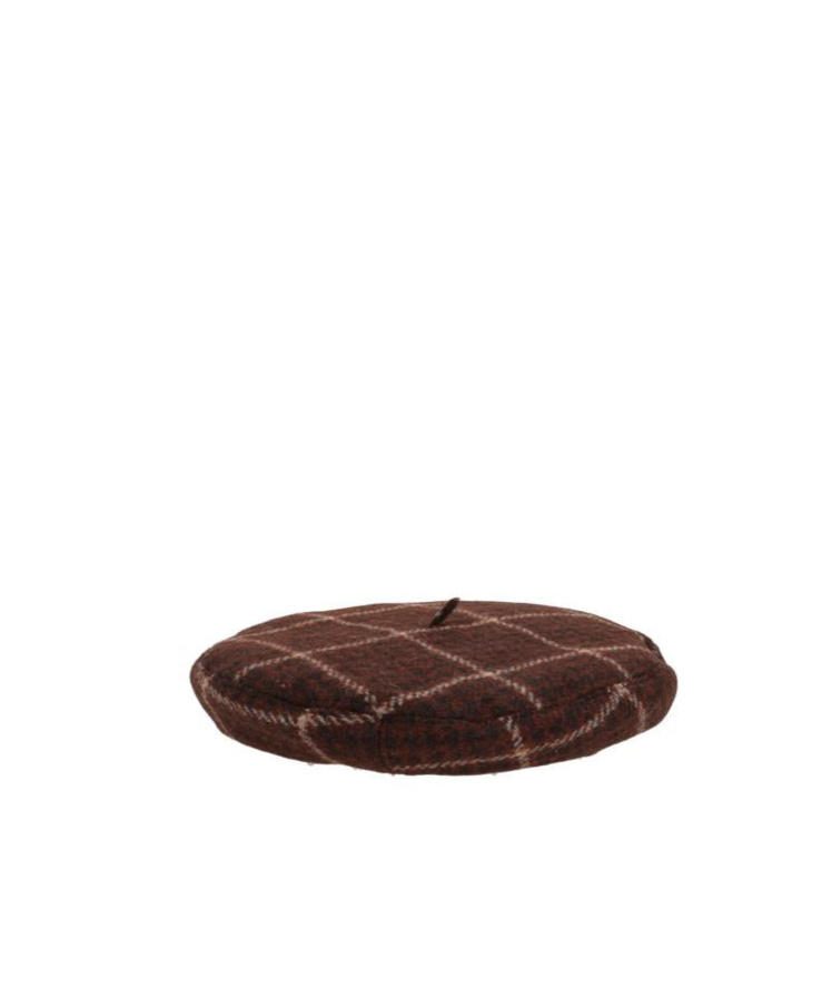 Vivienne Westwood Check Beret In Brown