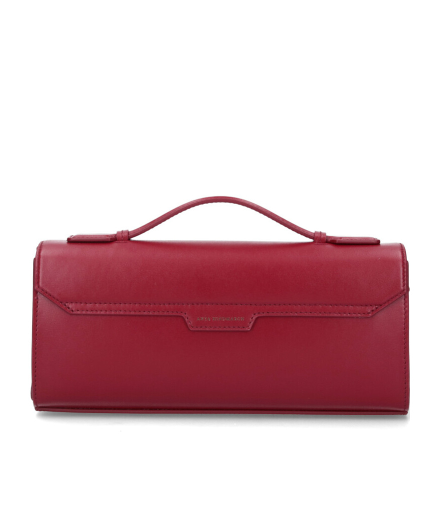 Anya Hindmarch Handle Structured Silhouette Shoulder Bag In Red