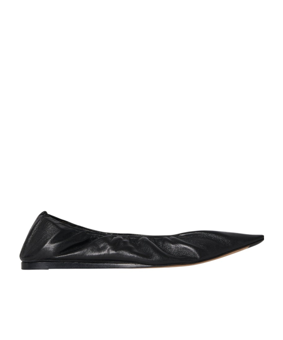 The Row Liisa Leather Ballet Flats