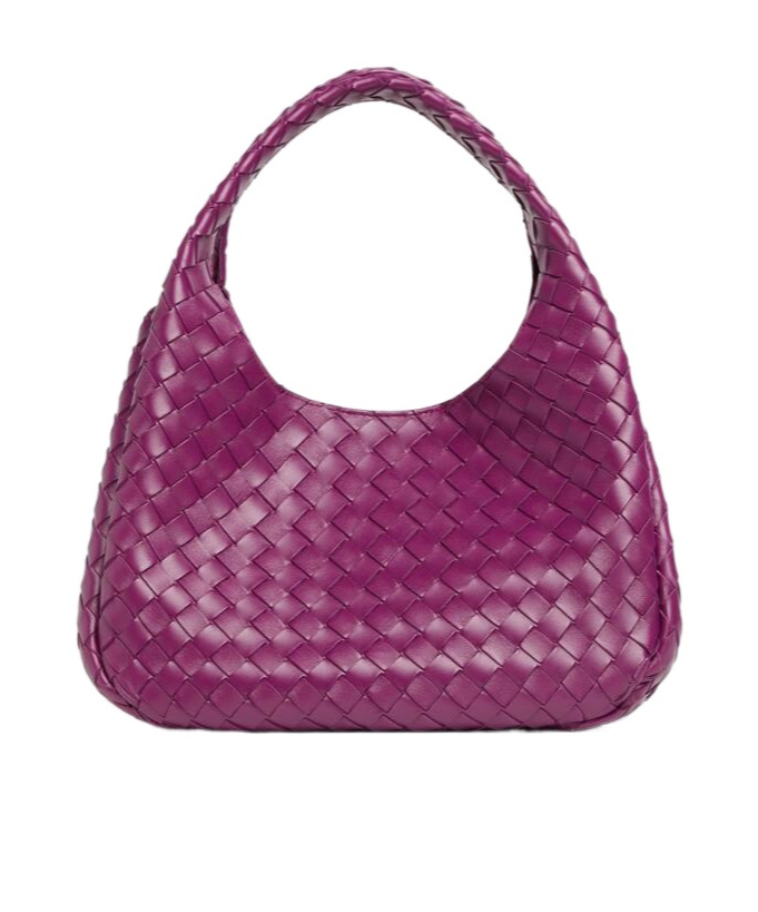 Bottega Veneta Medium Leather Intrecciato Campana Shoulder Bag