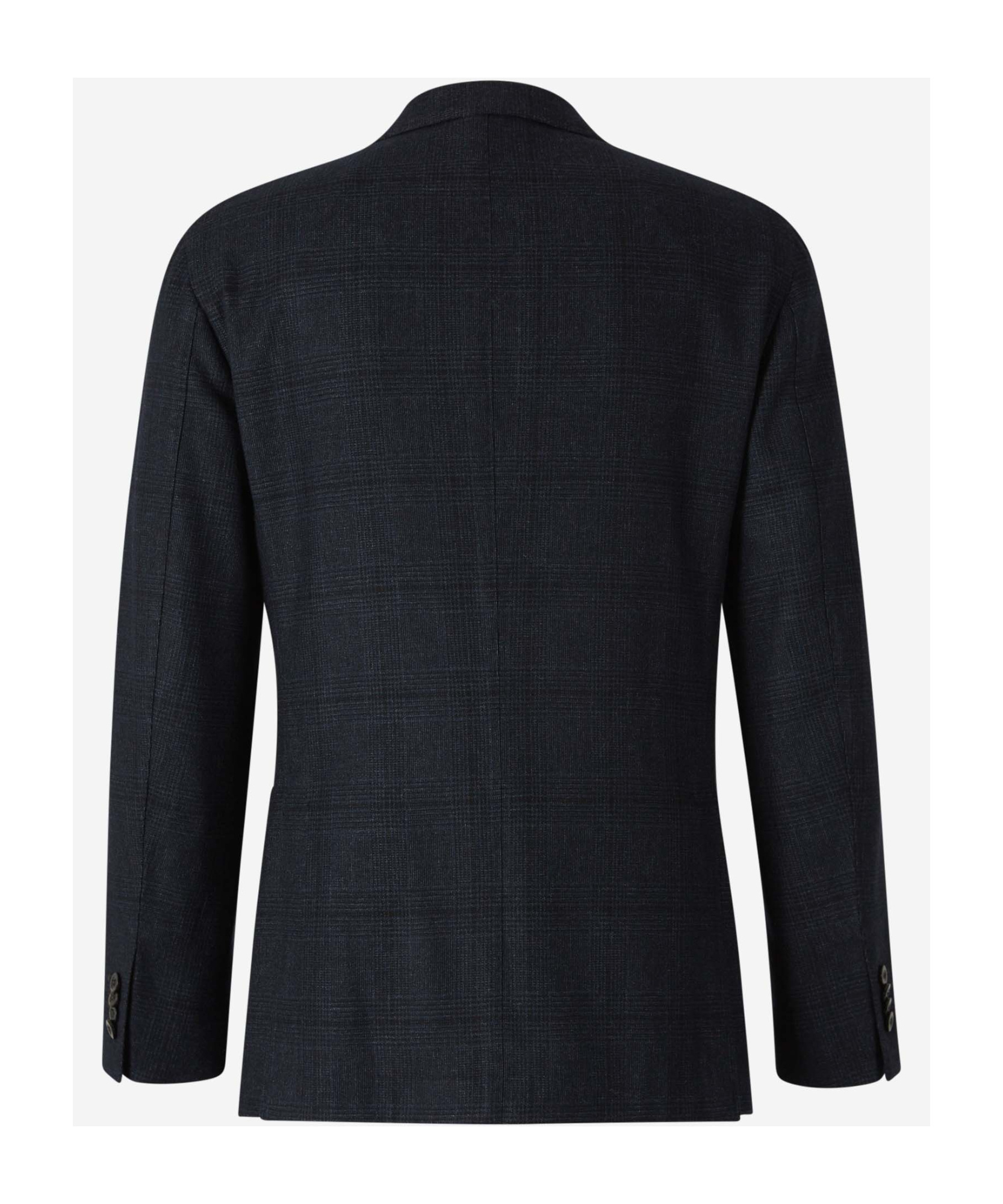 Boglioli Navy Blue Wool Jacket In Black
