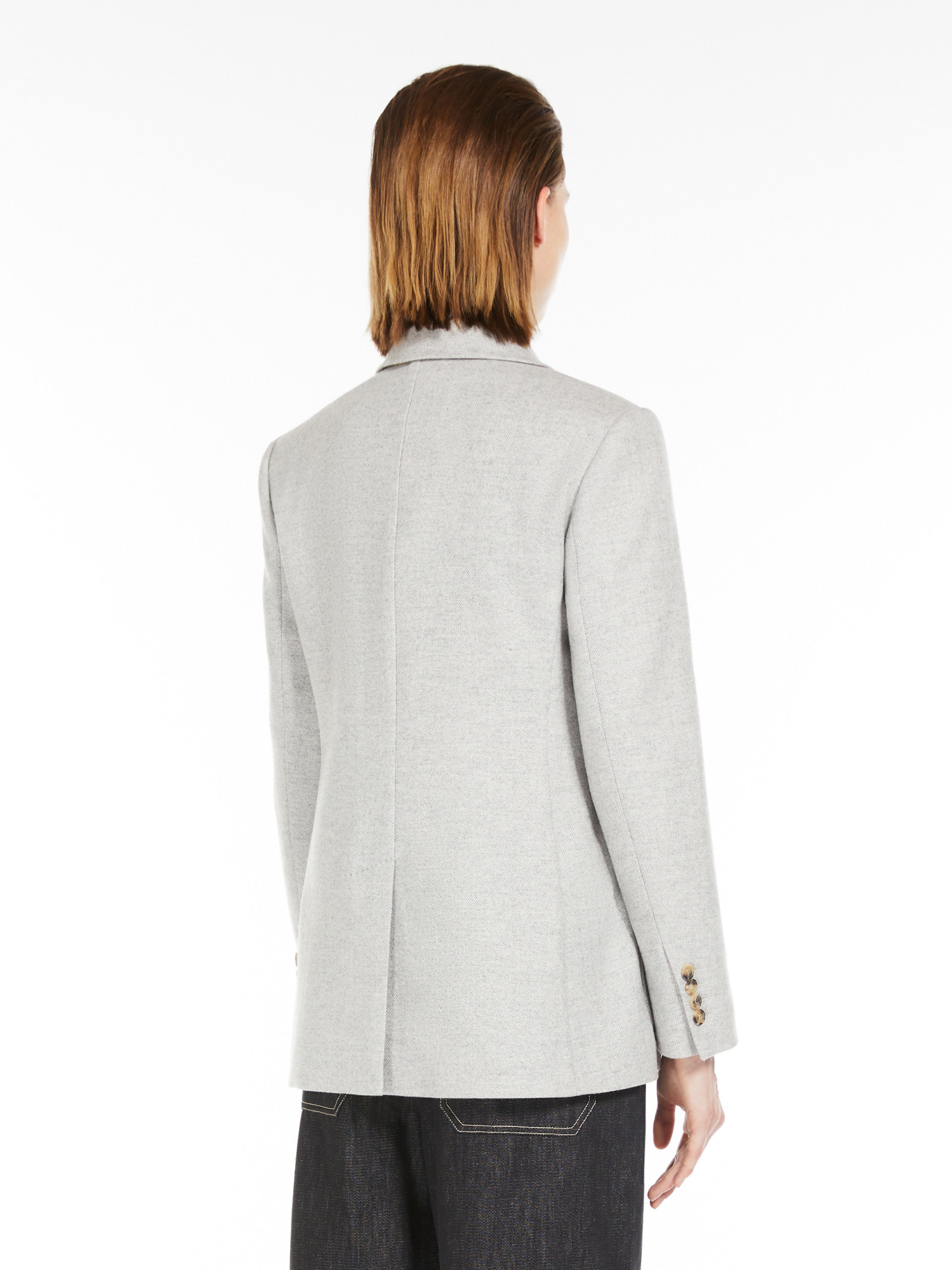 Max Mara Double-breasted Blazer In White