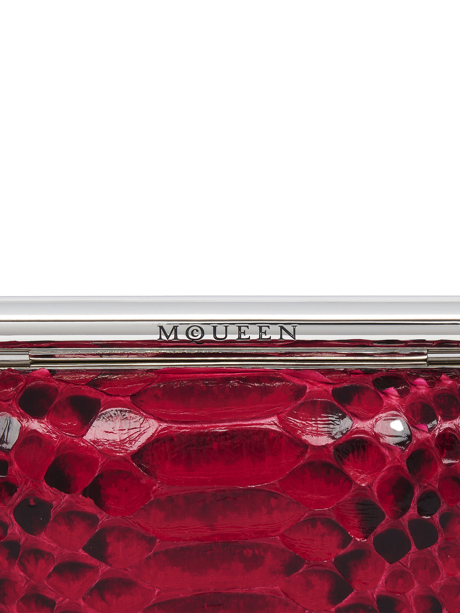 Alexander Mcqueen Women's Mcqueen T-bar Box Clutch In Fuchsia