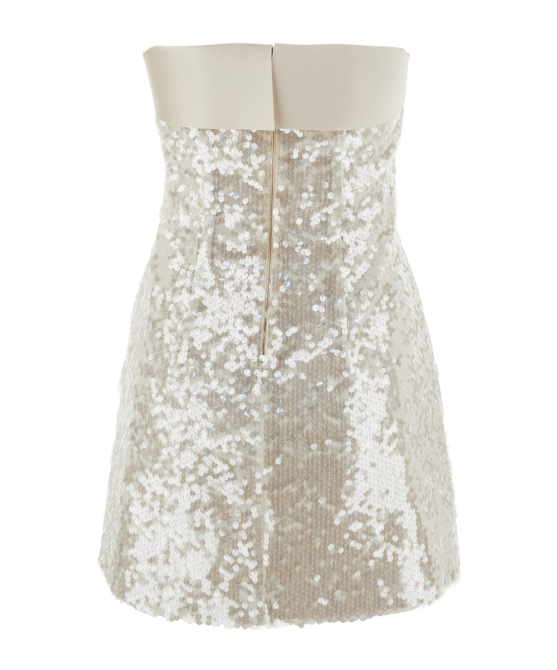 Shop Philosophy Di Lorenzo Serafini Paillettes Sheath Mini Dress In White