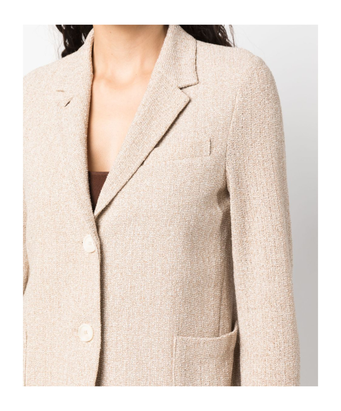 Harris Wharf London Cotton Blend Single-breasted Jacket In Nude