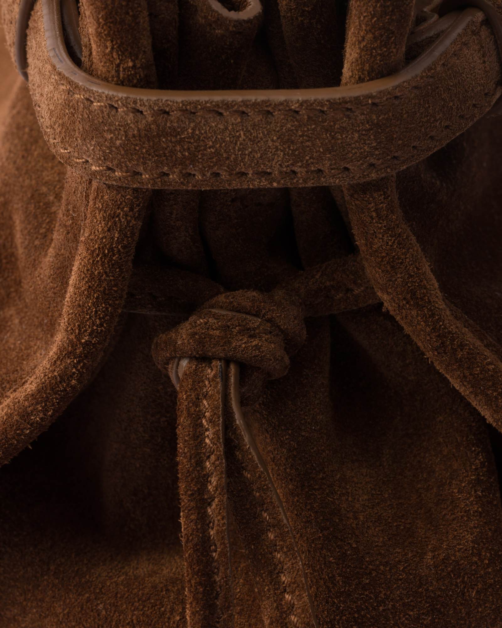 Prada Medium Suede Handbag In Cocoa Brown