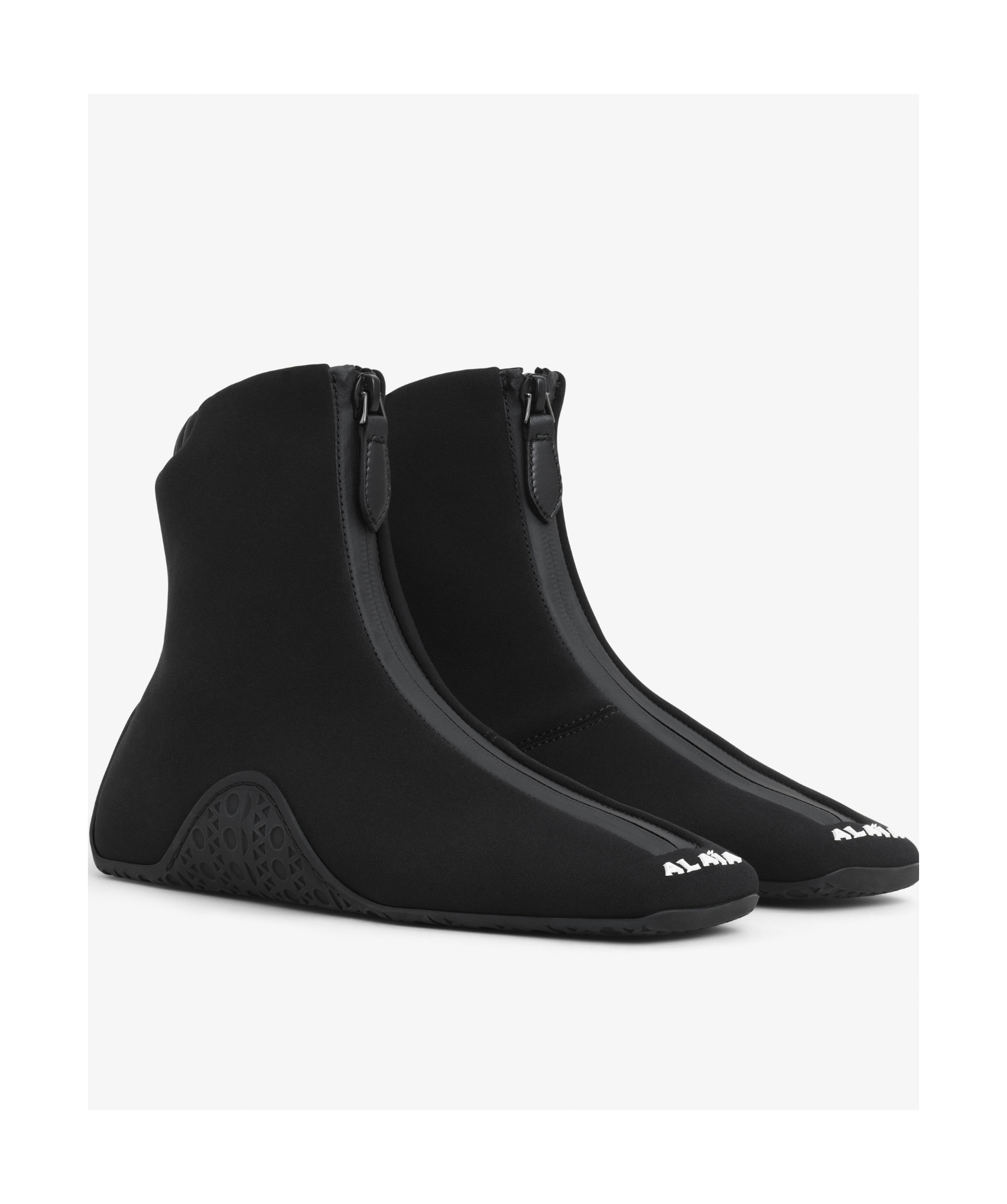 Alaïa Basket Neoprene High-top Sneakers In Black