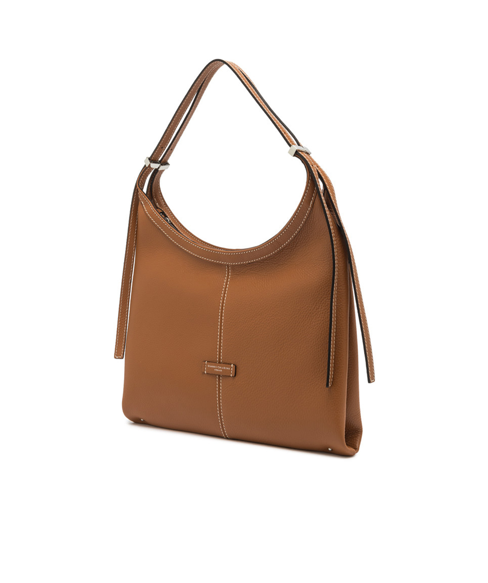 Gianni Chiarini Norma Zipper Handbag In Brown