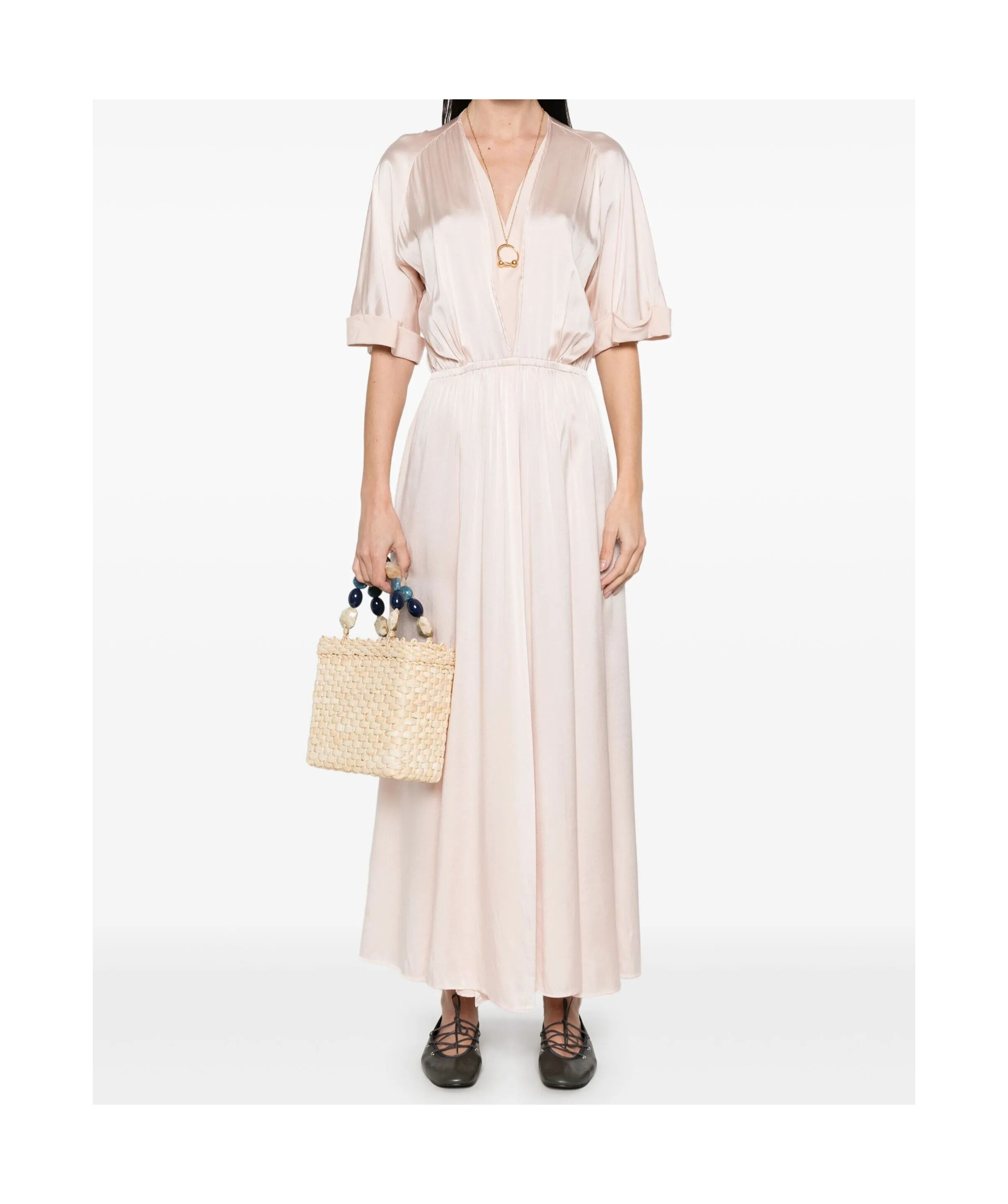 Shop Forte Forte Satin Maxi Dress