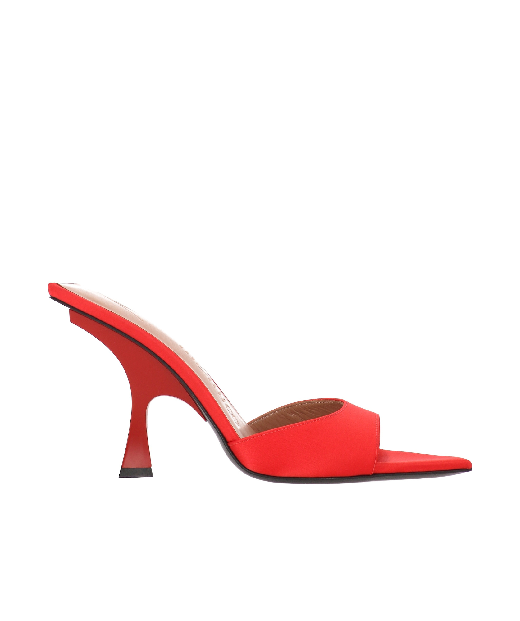 Attico Pointed High-heeled Sandals In Red
