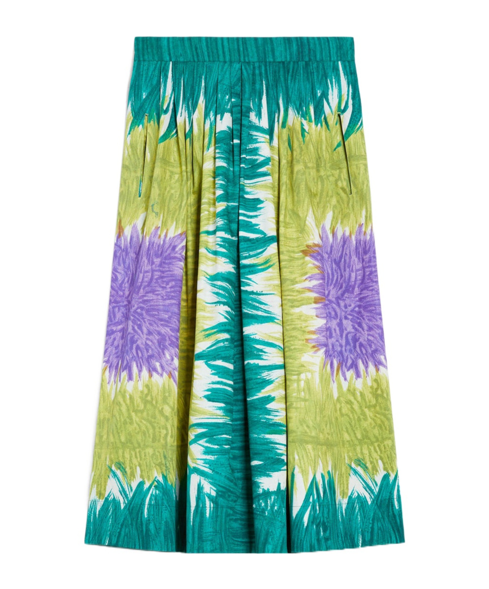 Weekend Max Mara Circeo Skirt In Green