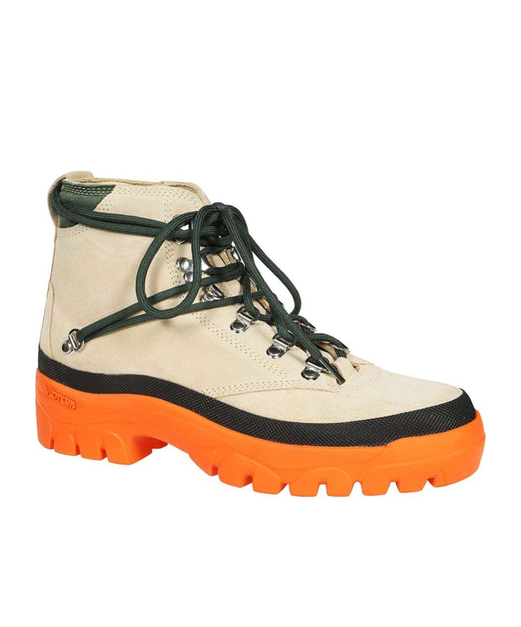 Reese Cooper Leather Lace-up Boots In Nude
