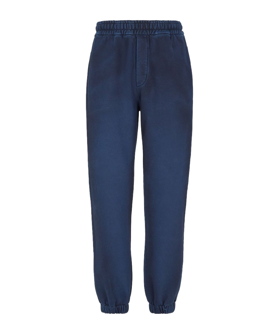 Fendi Logo Details Sweatpants In Blue