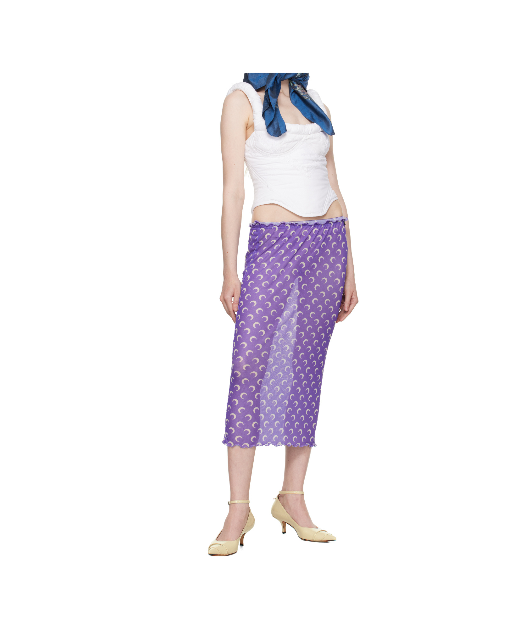 Shop Marine Serre Regenerated Household Linen Corsets
