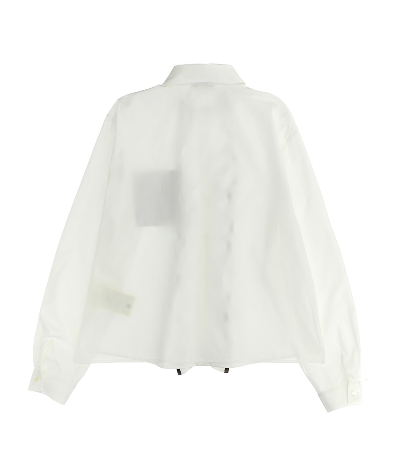 FENDI FENDI KIDS FF JACQUARD RUFFLED POPLIN SHIRT