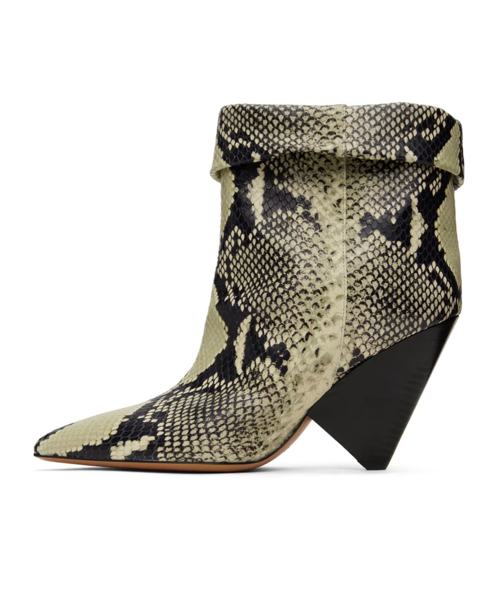 Isabel Marant Lulya Pointed Short Boots In Black