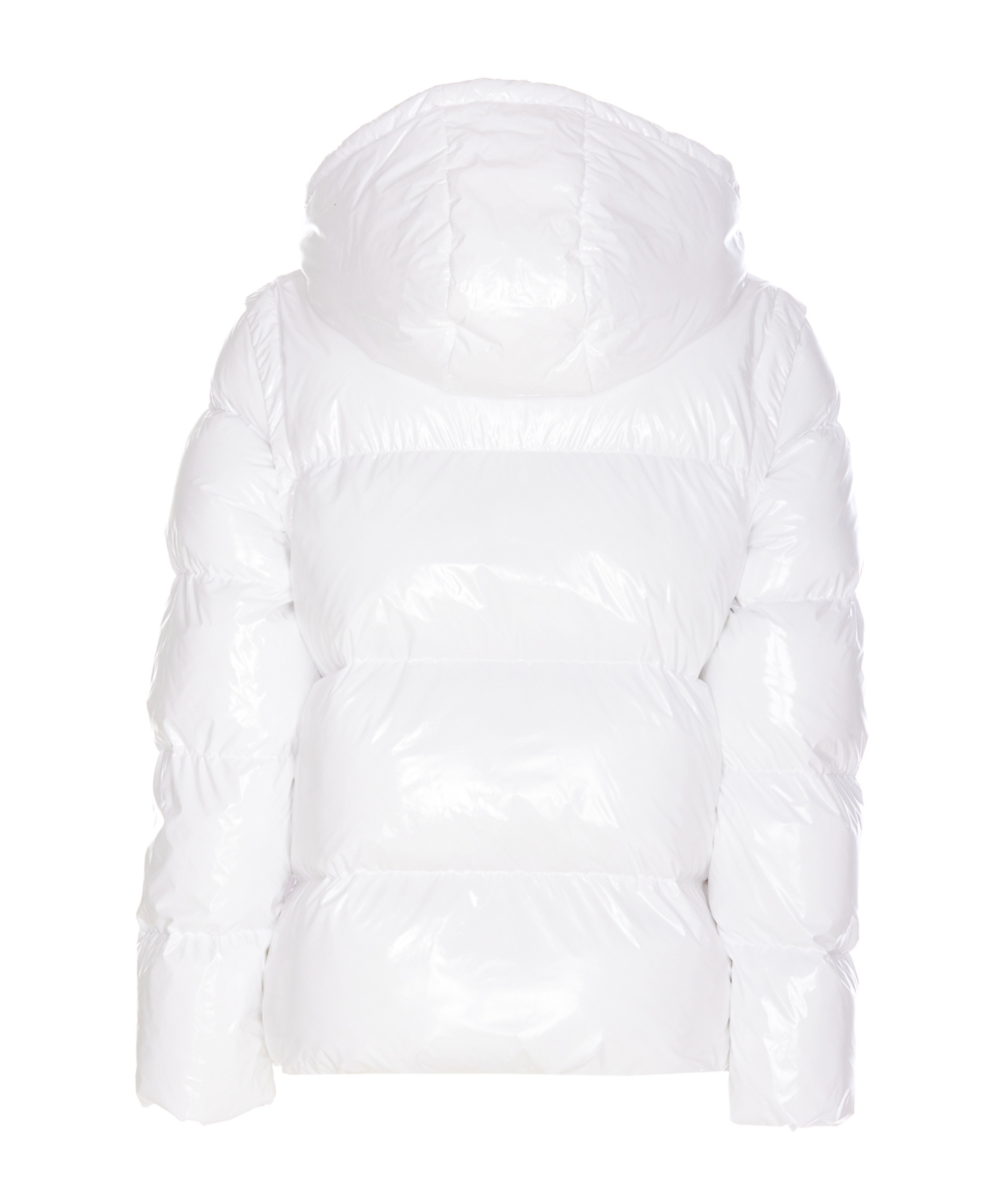 Pinko Indice Glossy Down Jacket In White