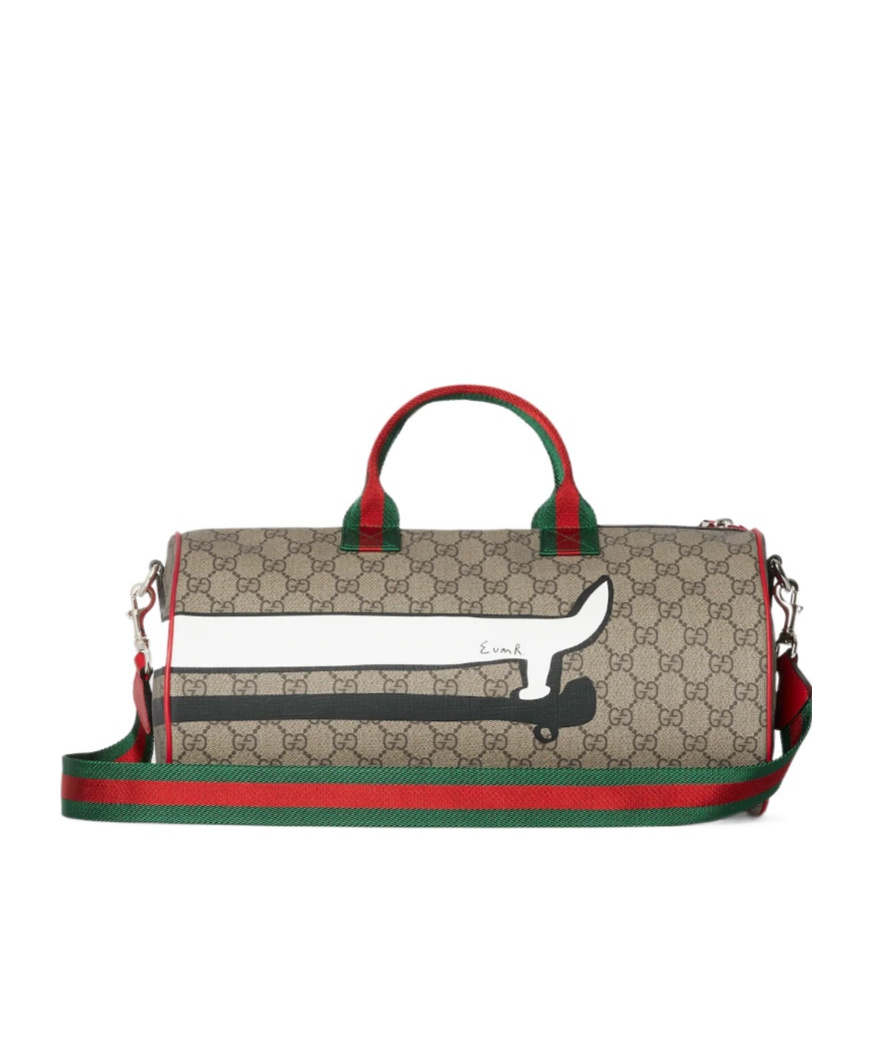 Gucci Children's Printed Gg Top Handle Bag In Neutral