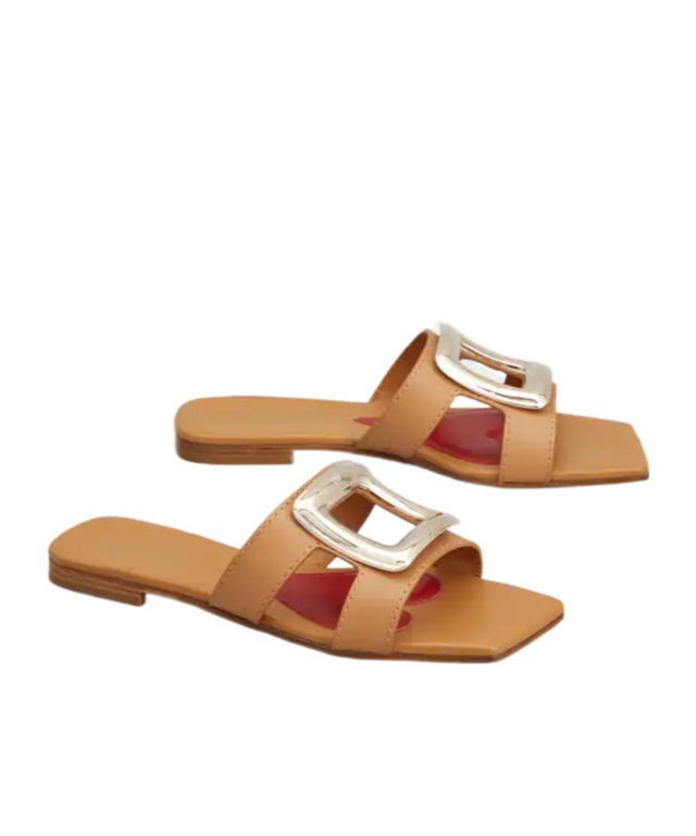 Roger Vivier Woman Sandals Tan Size 6 Leather In Brown