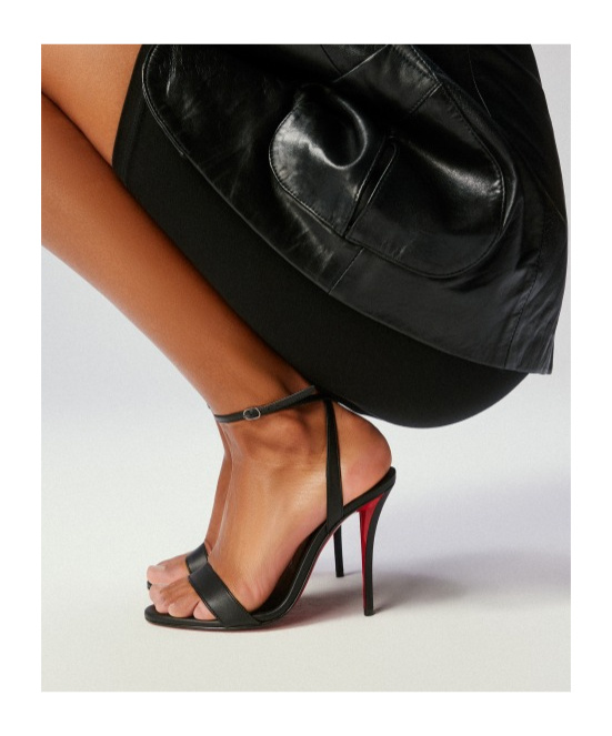 Christian Louboutin Miss Z Sandal 80 Leather Sandals In Black