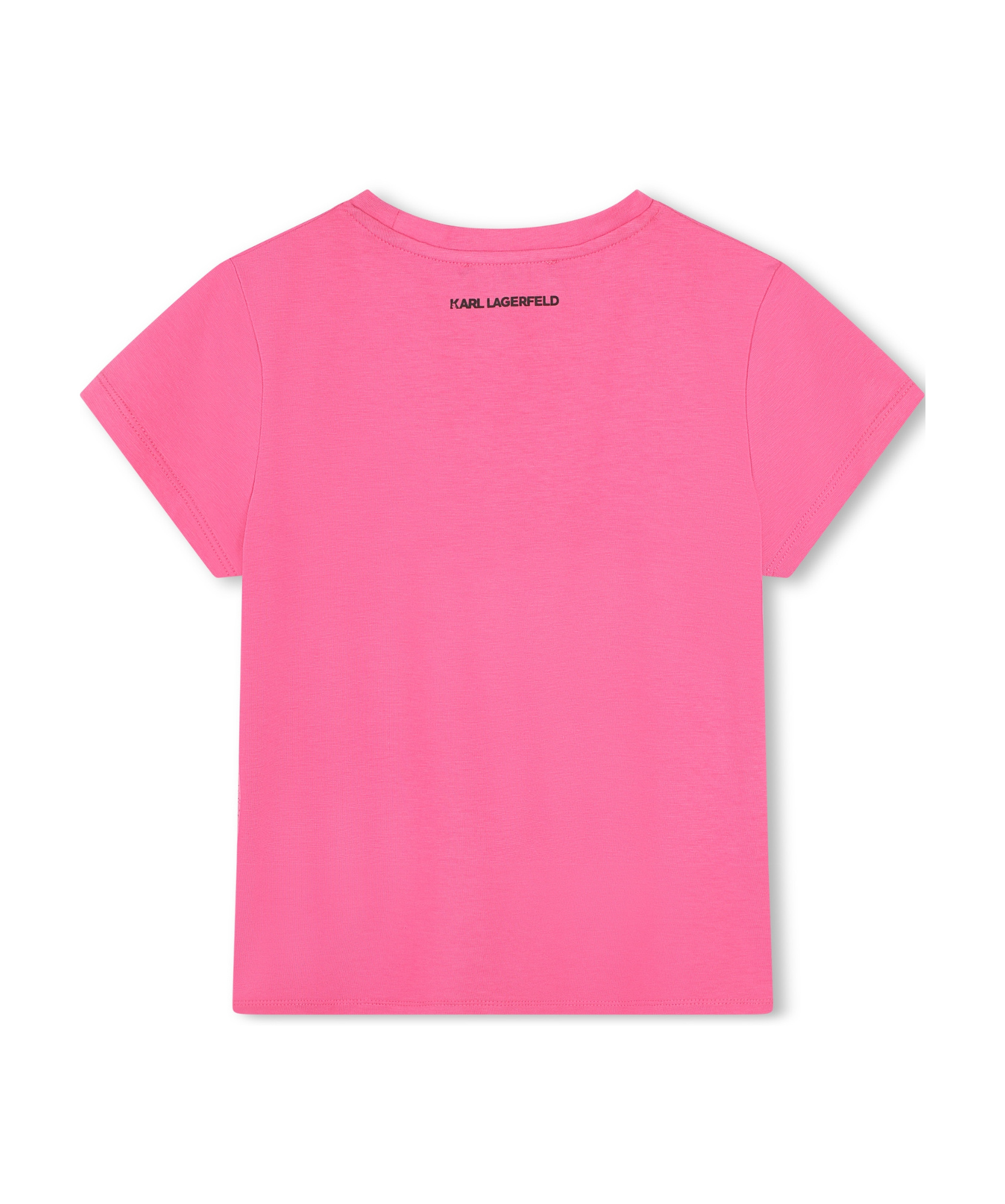 KARL LAGERFELD SHORT-SLEEVED ROUND COLLAR T-SHIRT