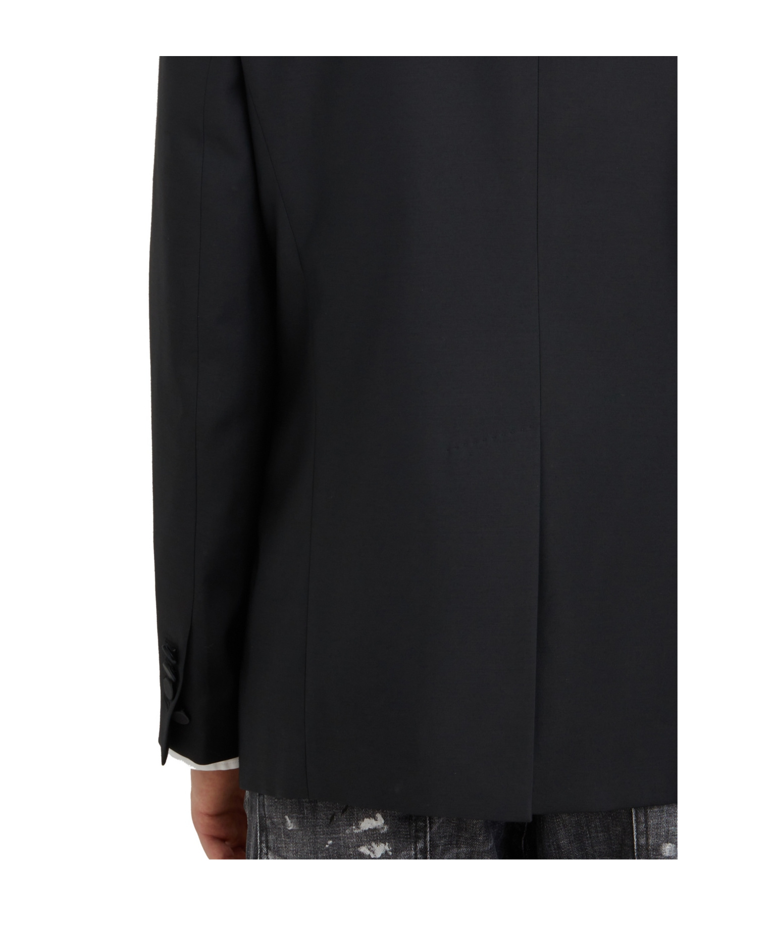 Dsquared2 Silk And Wool Blazer Berlin In Black