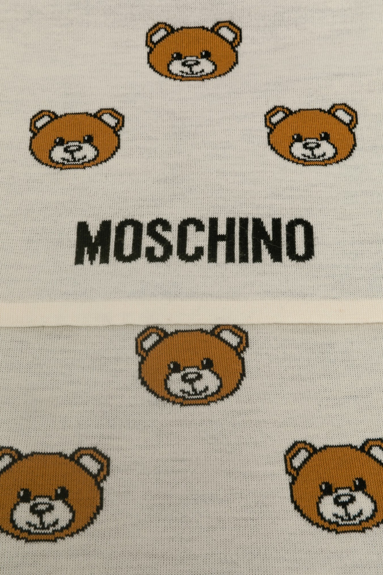 Moschino Wool Scarf In Gray