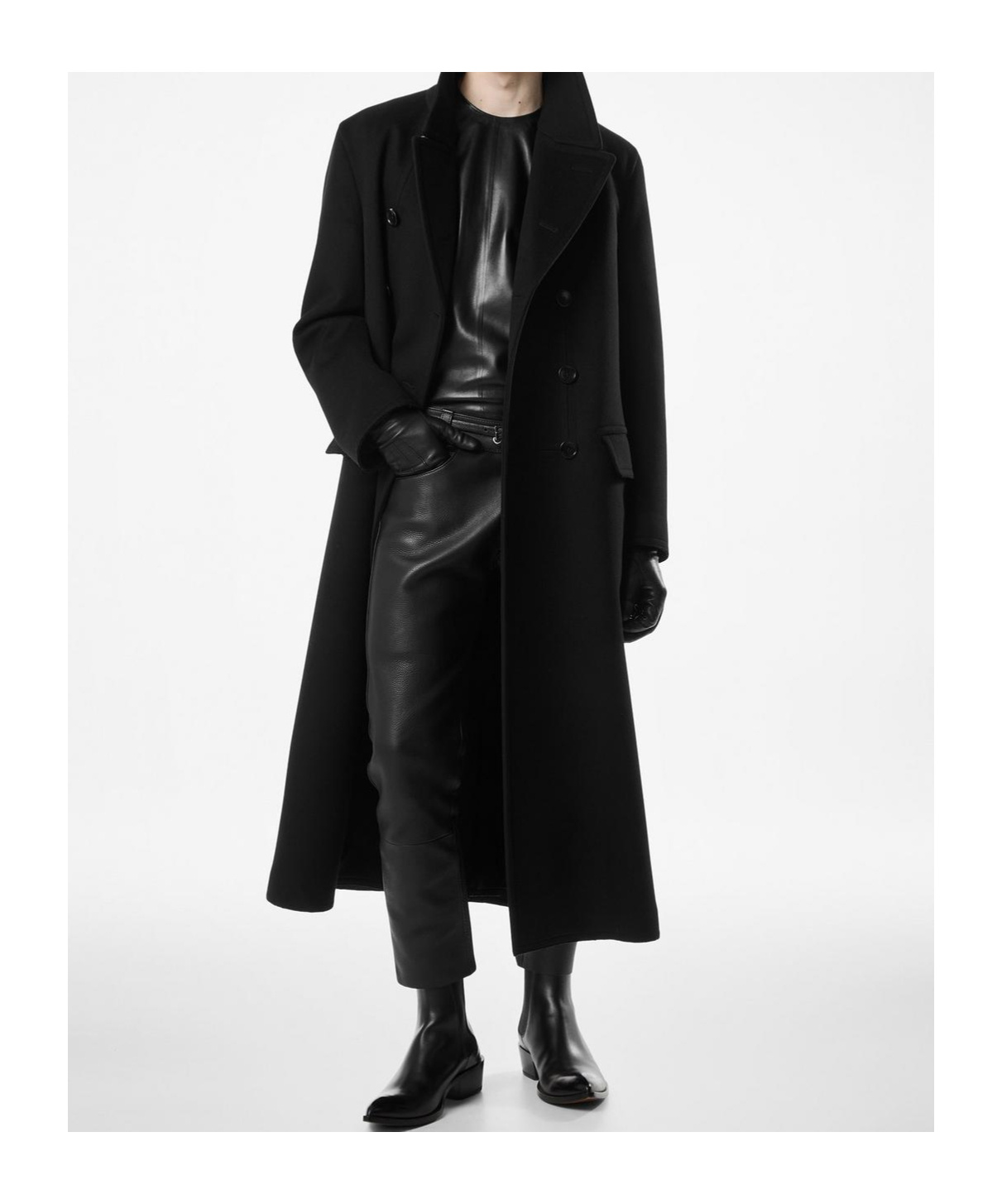 Tom Ford Long-sleeved Coat In Black