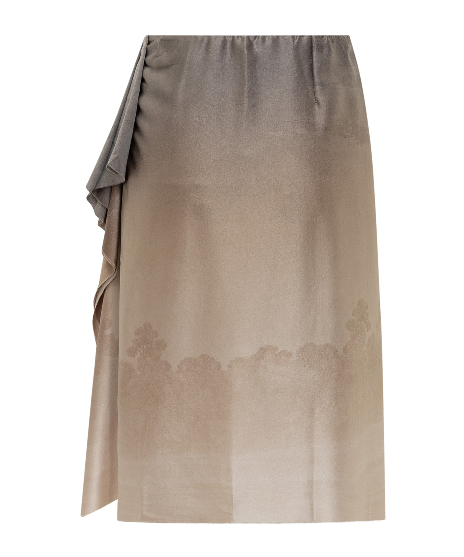 Shop Pierre-louis Mascia Stretch-silk Skirt