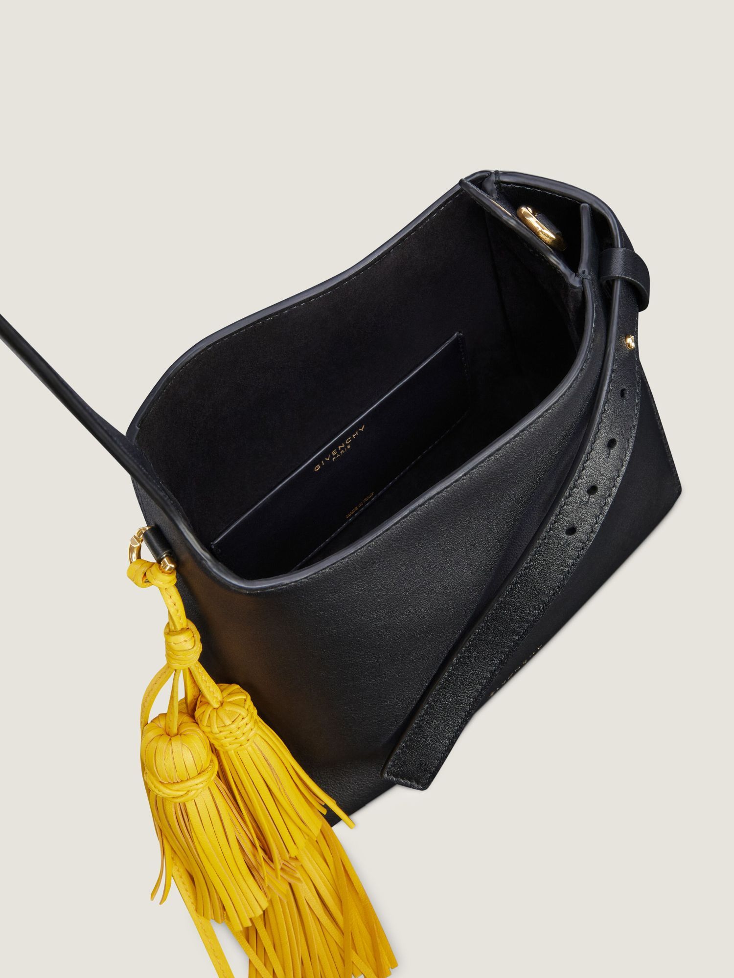 Givenchy Day Mini Hobo Bag In Smooth Leather In Black
